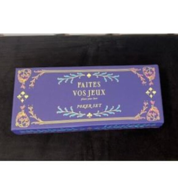 Poker Set Box with Decorative Design from Anthropologie - NTW in Box - Picture 5 of 11